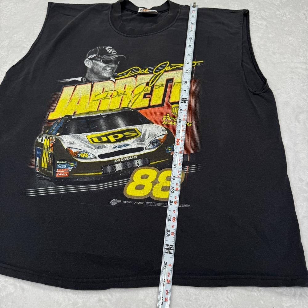 VTG Dale Jarrett #88 NASCAR Racing Tank Top Men 2XL Black Winners Circle Graphic - Picture 5 of 6
